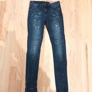 Splatter paint girls jeans